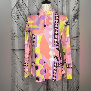 Famazee LONG SLEEVE ZIP MOCK TOP Size Medium